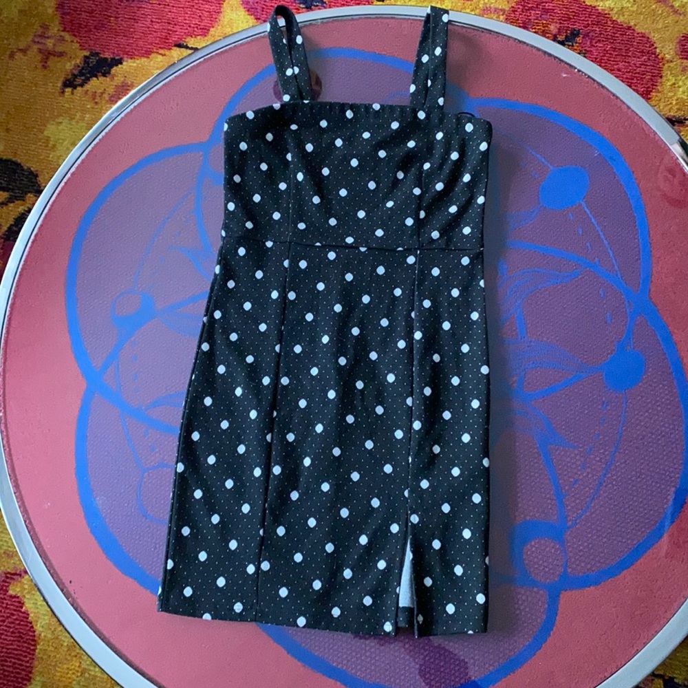 Forever 21 Polka Dot Black Dress. Size Small.